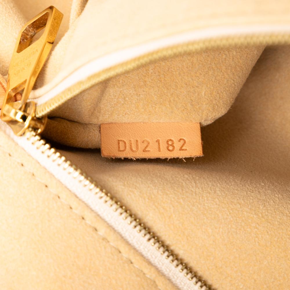 Louis Vuitton B Louis Vuitton White Damier Canvas Fabric Damier Azur Salina PM France