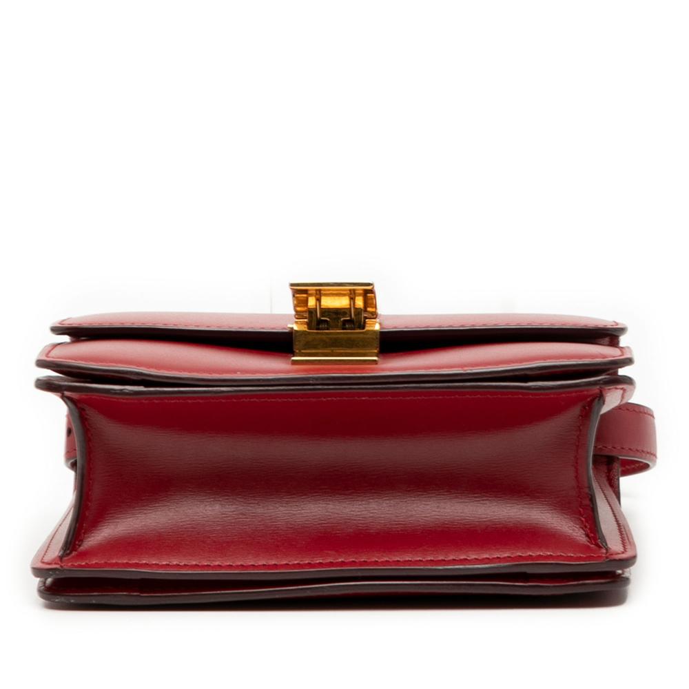 Celine B Celine Red Calf Leather Small skin Classic Box Italy