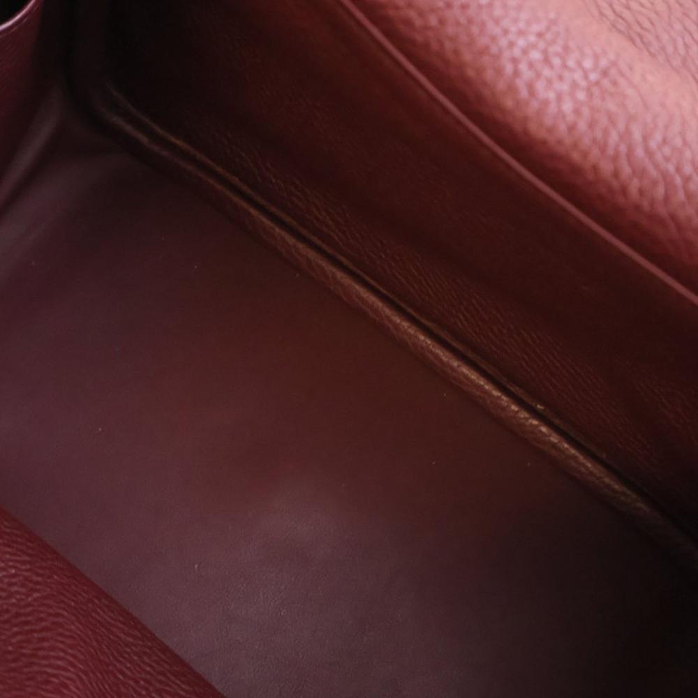 Hermès AB Hermès Orange Dark Orange Calf Leather Clemence Lindy 26 France