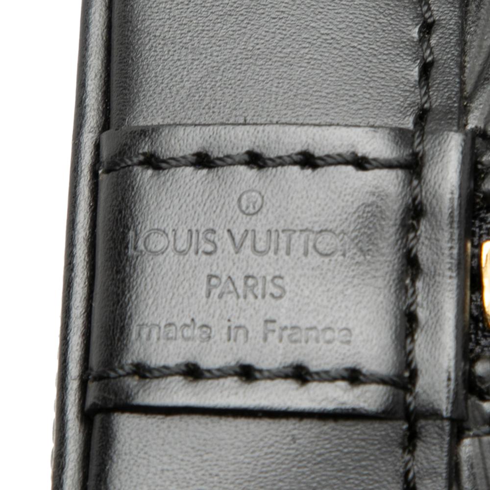 Louis Vuitton B Louis Vuitton Black Epi Leather Leather Epi Alma PM France