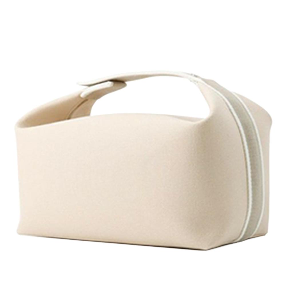 Hermès A Hermès Brown Light Beige Canvas Fabric Large Toile Bride A Brac Case France