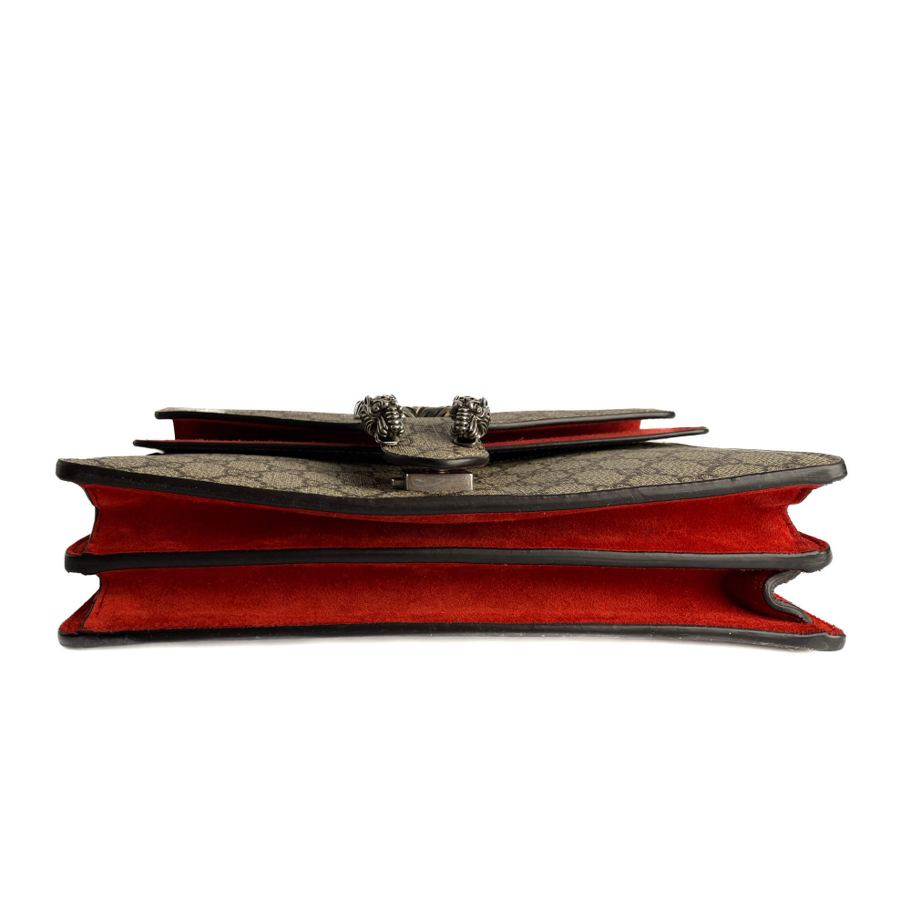 Gucci Dionysus Medium Canvas Flap Handbag GG Supreme