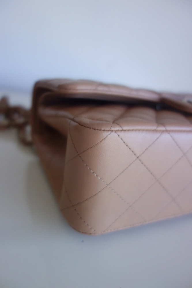 Chanel Classique 11.12 dark beige bag