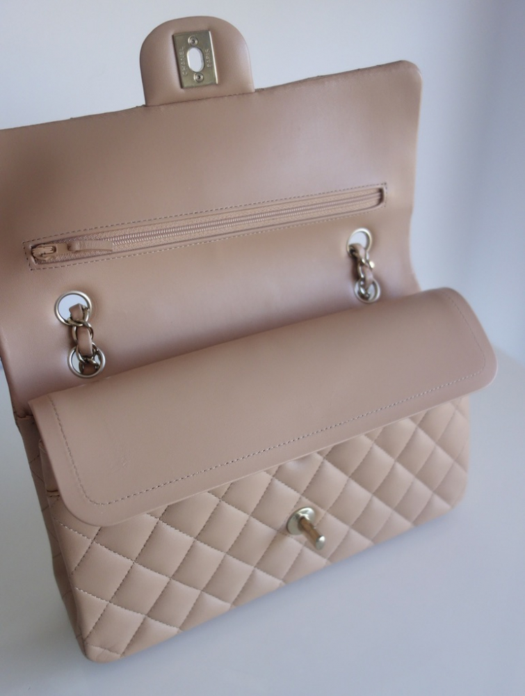 Chanel Classique 11.12 dark beige bag
