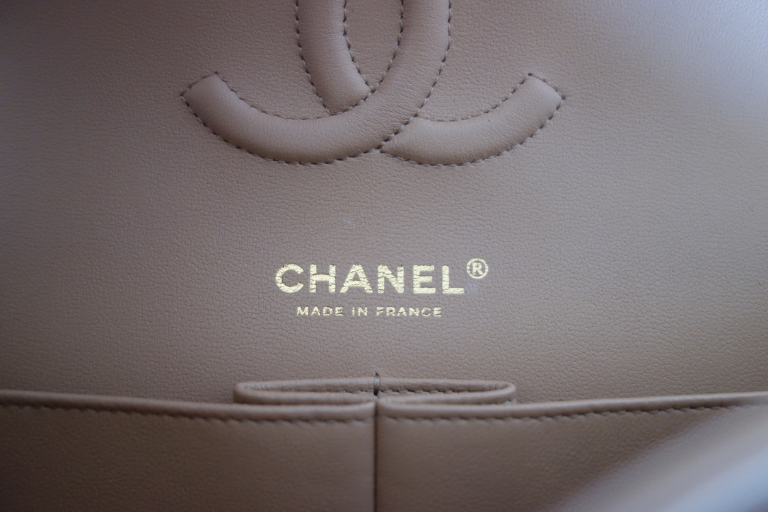 Chanel Classique 11.12 dark beige bag