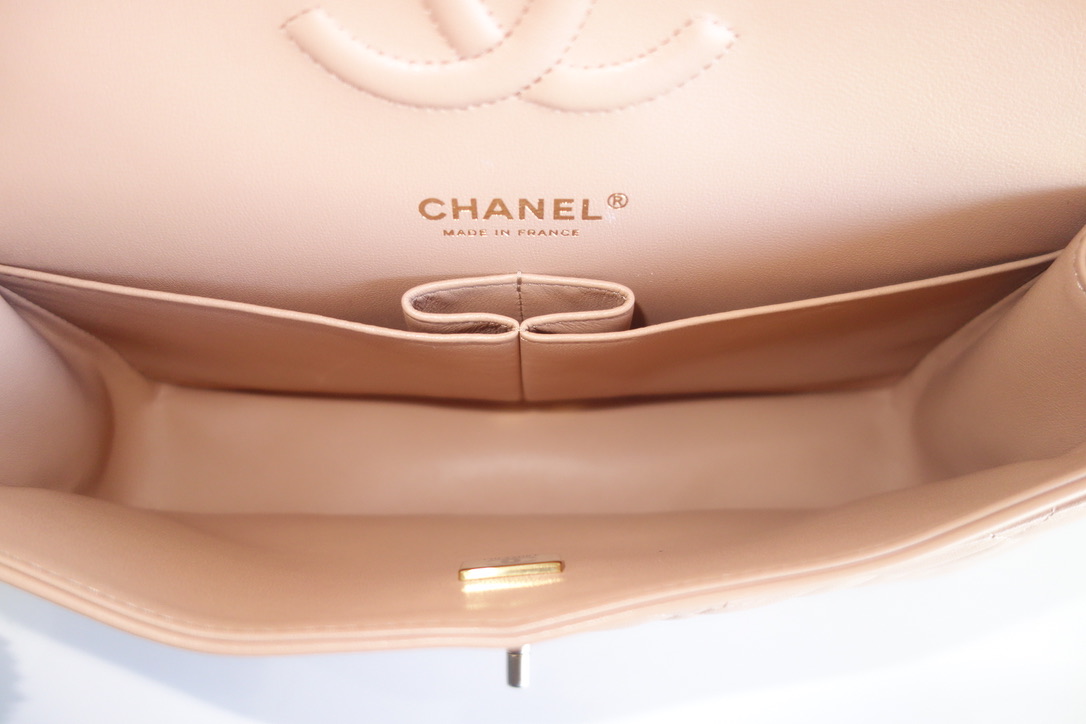 Chanel Classique 11.12 dark beige bag