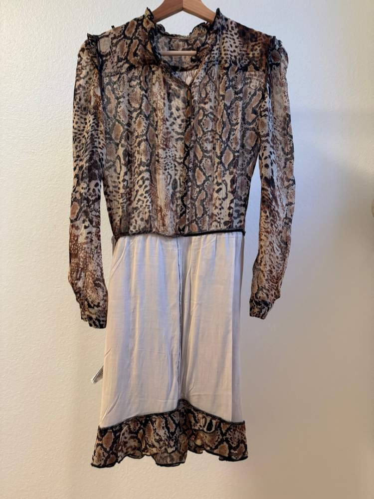 ba&sh Snake pattern dress