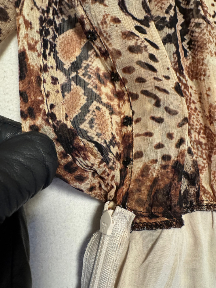 ba&sh Snake pattern dress