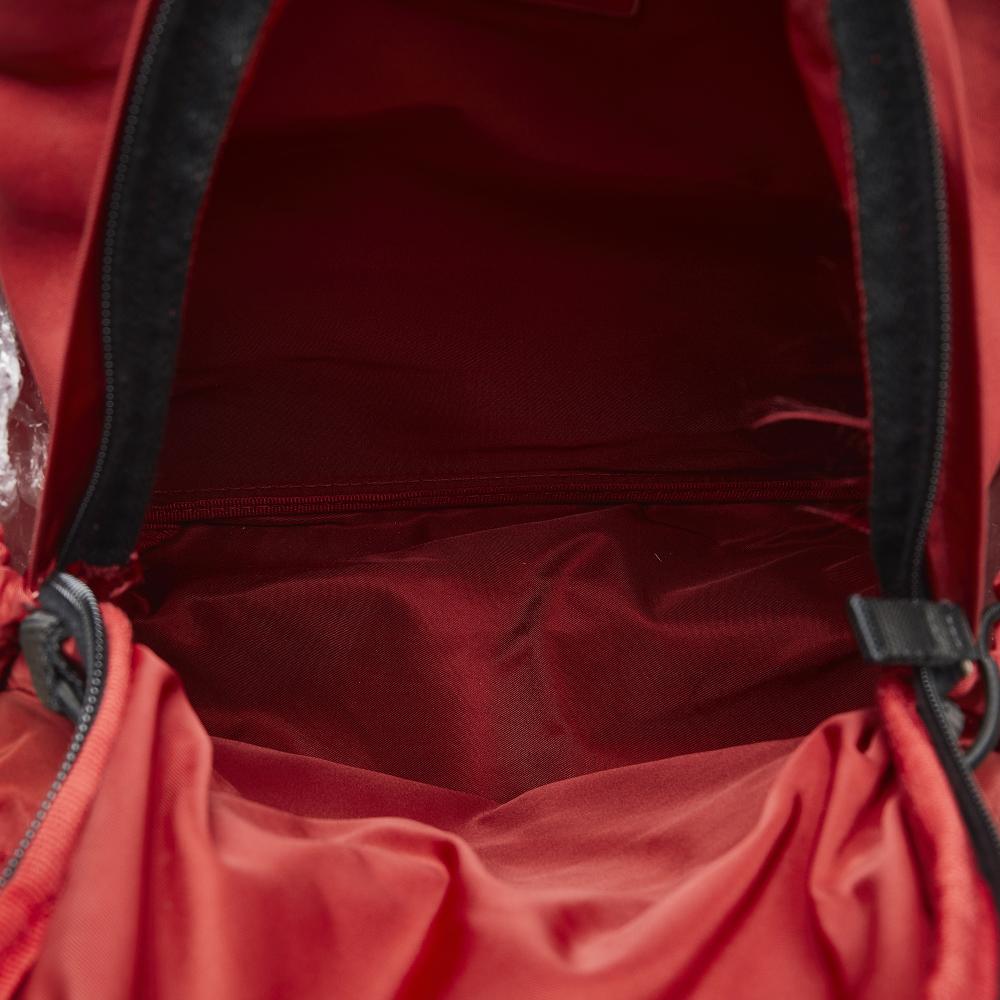Prada B Prada Red Nylon Fabric Tessuto Backpack Italy