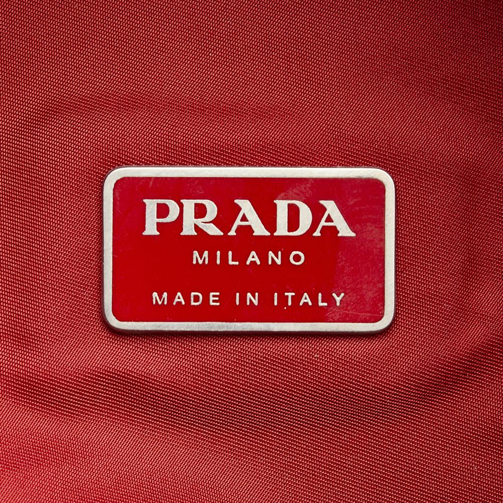 Prada B Prada Red Nylon Fabric Tessuto Backpack Italy