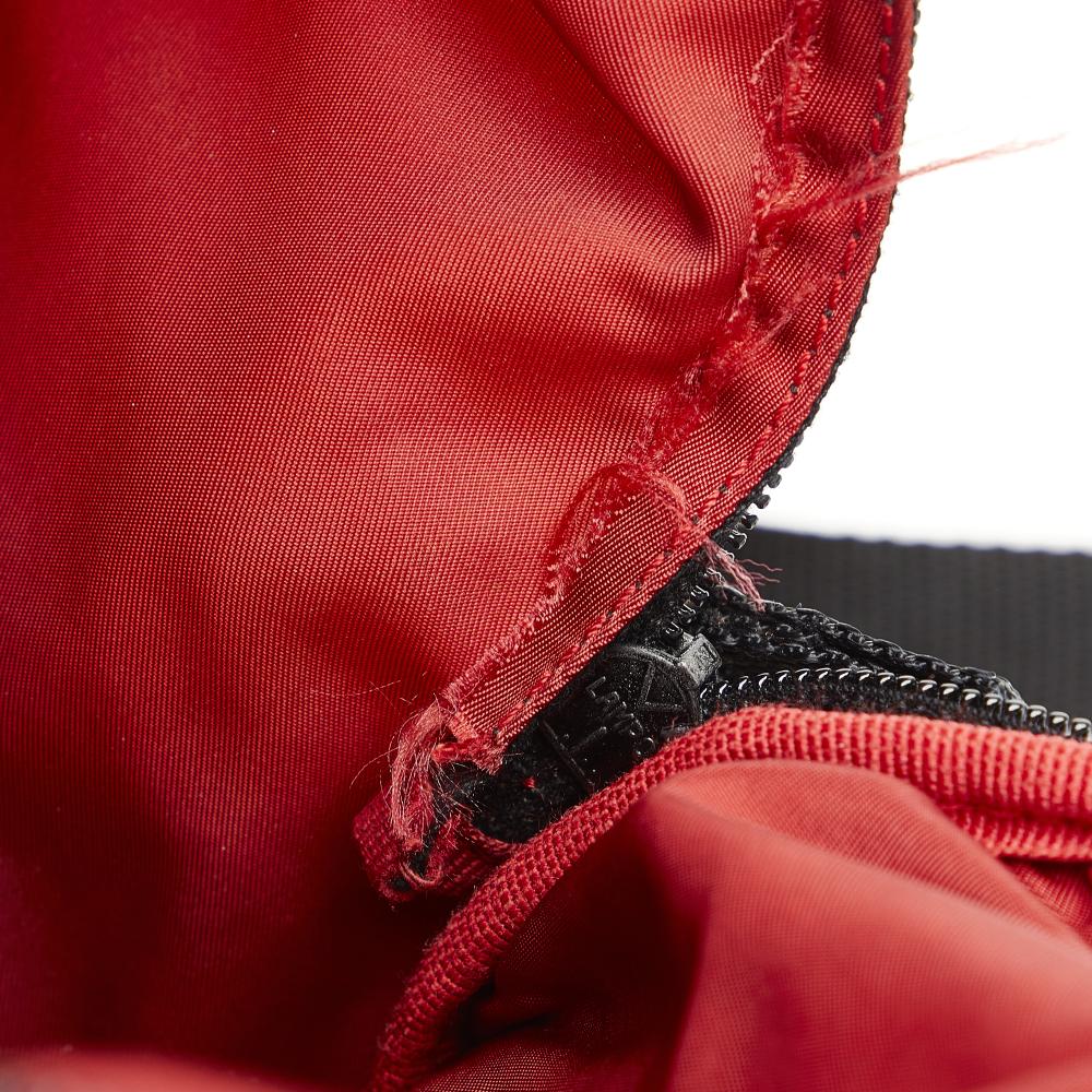 Prada B Prada Red Nylon Fabric Tessuto Backpack Italy