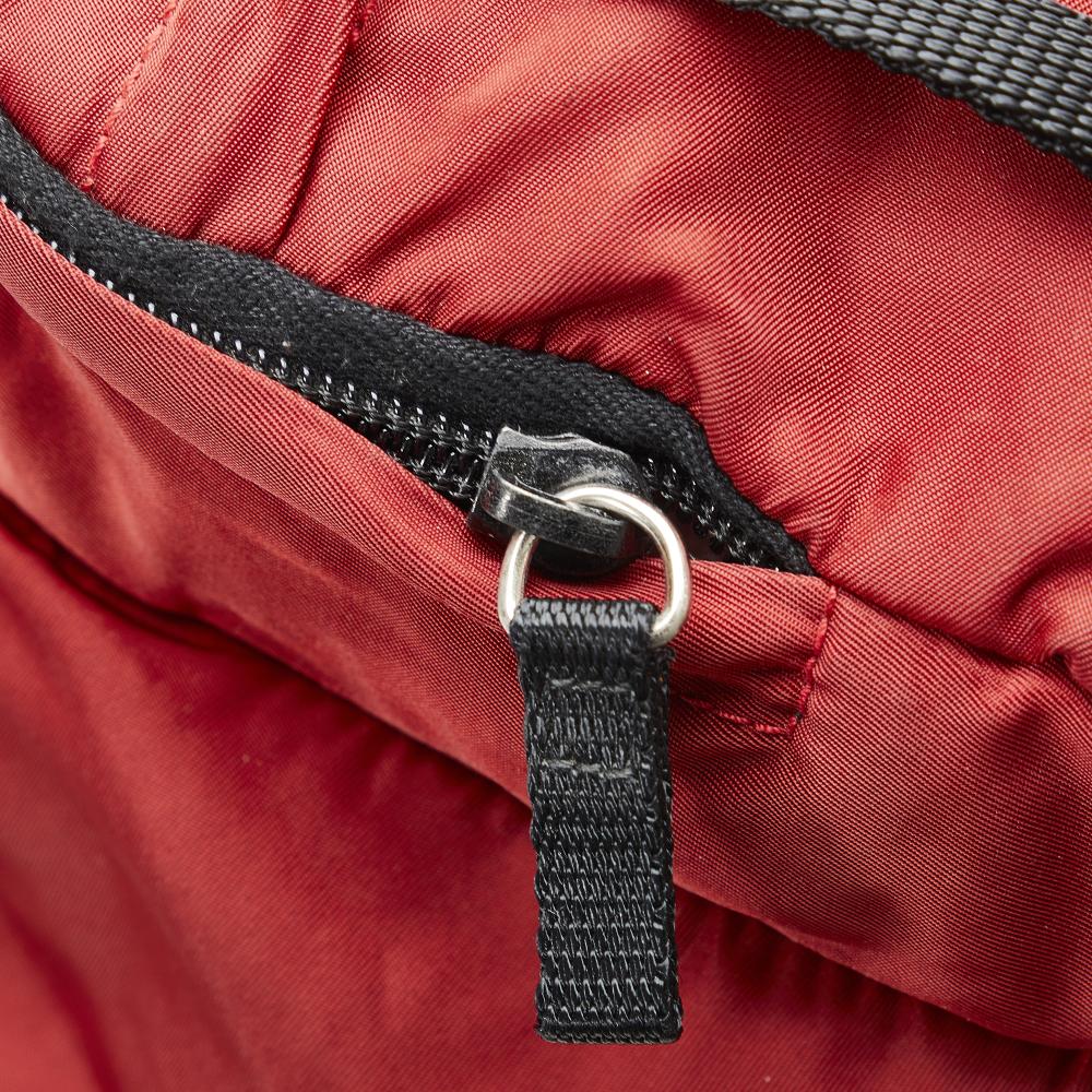 Prada B Prada Red Nylon Fabric Tessuto Backpack Italy