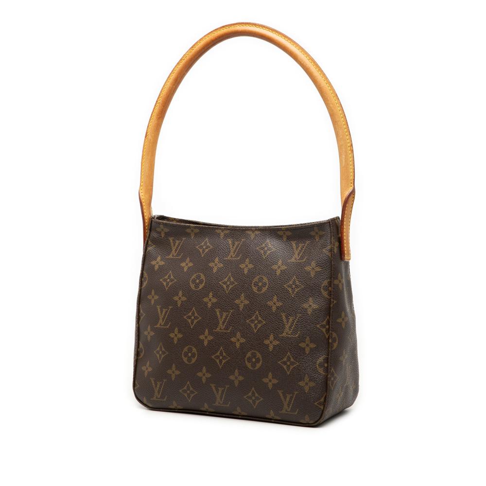 Louis Vuitton B Louis Vuitton Brown Monogram Canvas Fabric Monogram Looping MM France