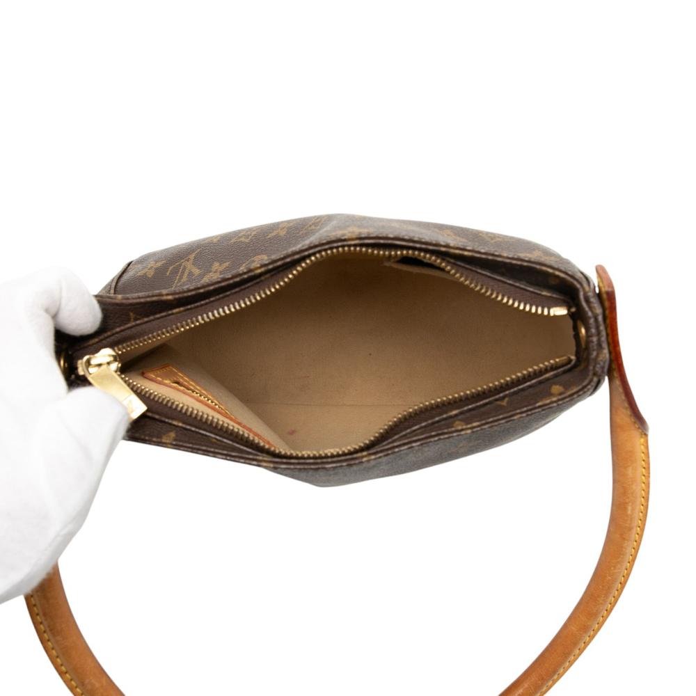 Louis Vuitton B Louis Vuitton Brown Monogram Canvas Fabric Monogram Looping MM France