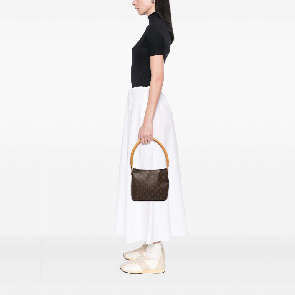 Louis Vuitton B Louis Vuitton Brown Monogram Canvas Fabric Monogram Looping MM France