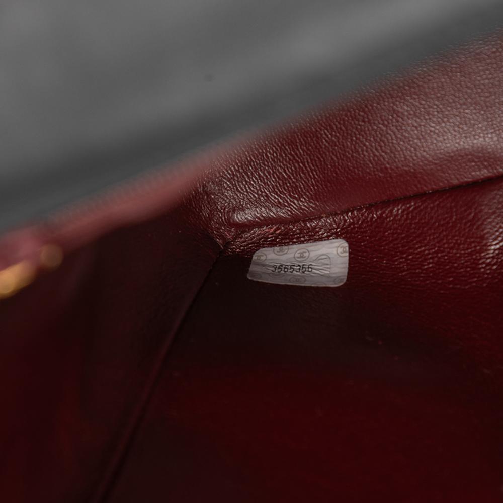 Chanel B Chanel Black Lambskin Leather Leather Maxi XL Classic Lambskin Single Flap France