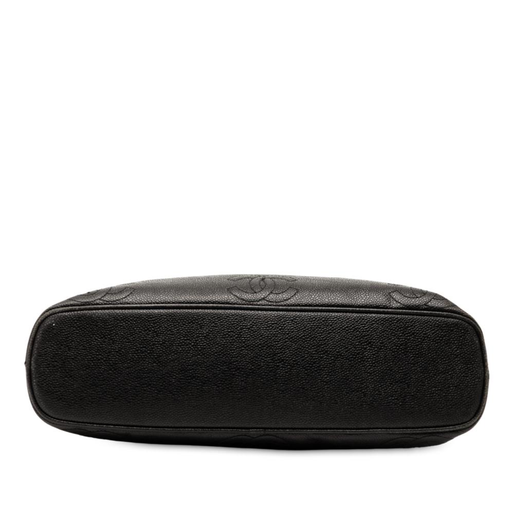 Chanel B Chanel Black Caviar Leather Leather Triple CC Caviar Shoulder Bag Italy