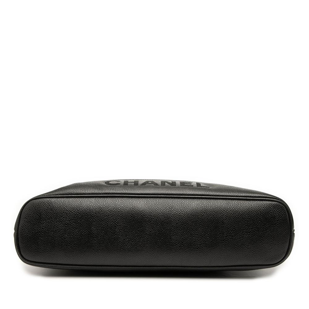 Chanel B Chanel Black Caviar Leather Leather Caviar Logo Chain Shoulder Bag Italy