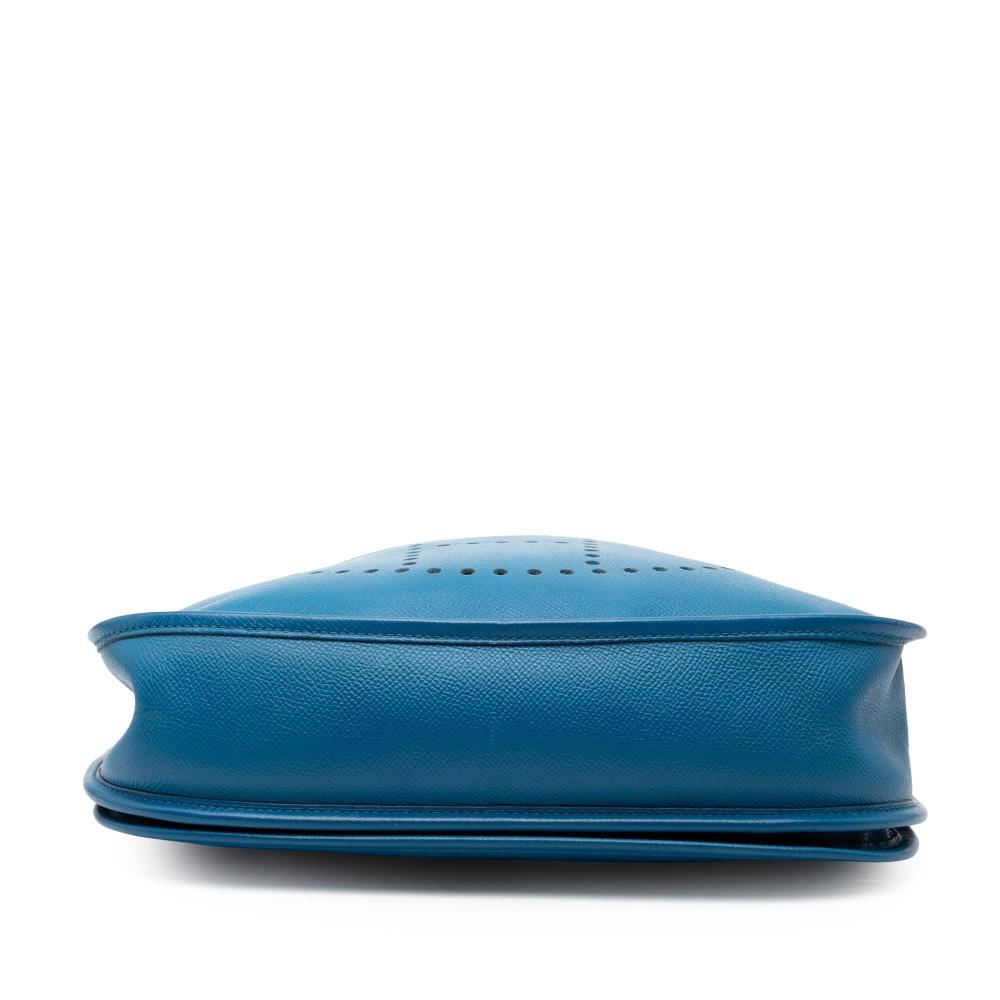 Hermès B Hermès Blue Calf Leather Epsom Evelyne III 29 France