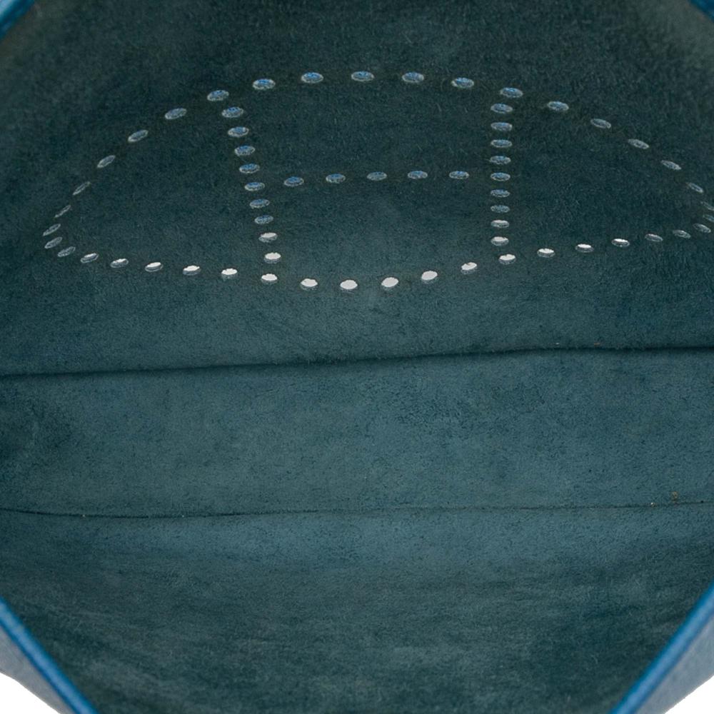 Hermès B Hermès Blue Calf Leather Epsom Evelyne III 29 France