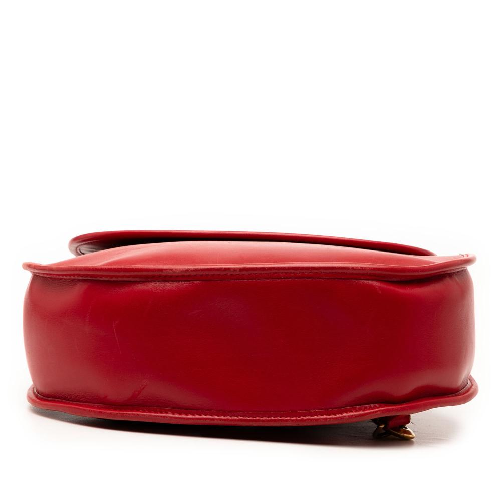 Gucci B Gucci Red Calf Leather Horsebit Backpack Italy