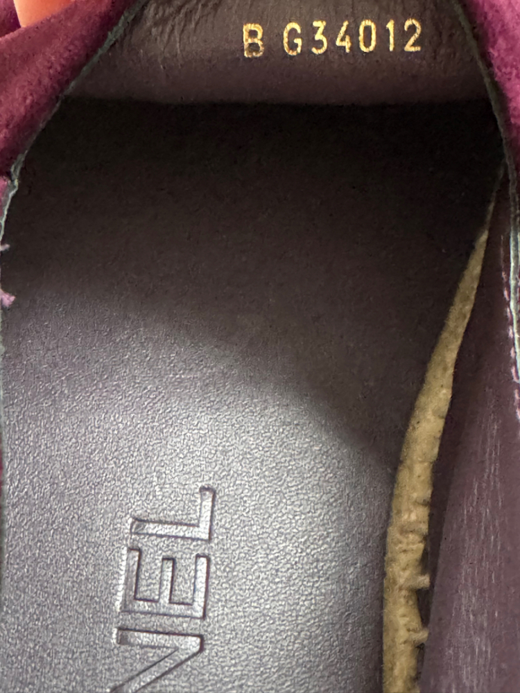 Chanel Velvet espadrilles