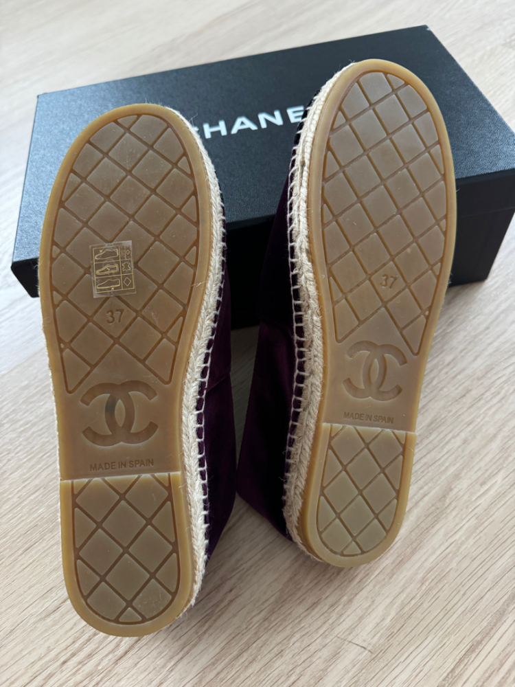 Chanel Velvet espadrilles