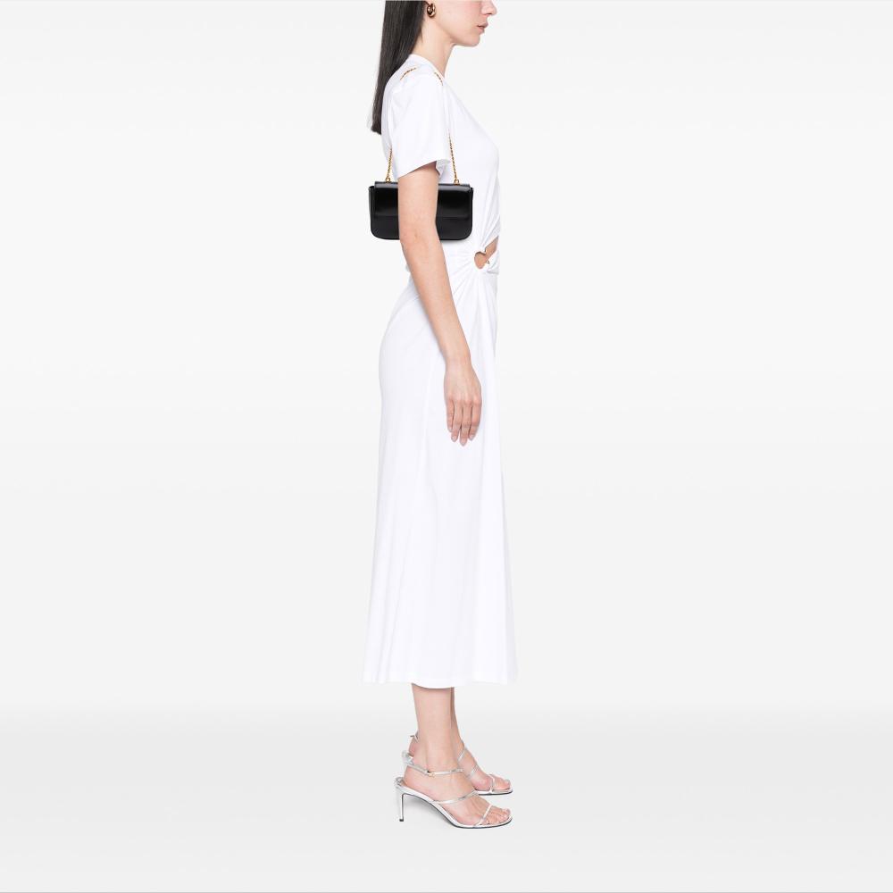 Celine B Celine Black Calf Leather Shiny skin Claude Chain Shoulder Bag Italy