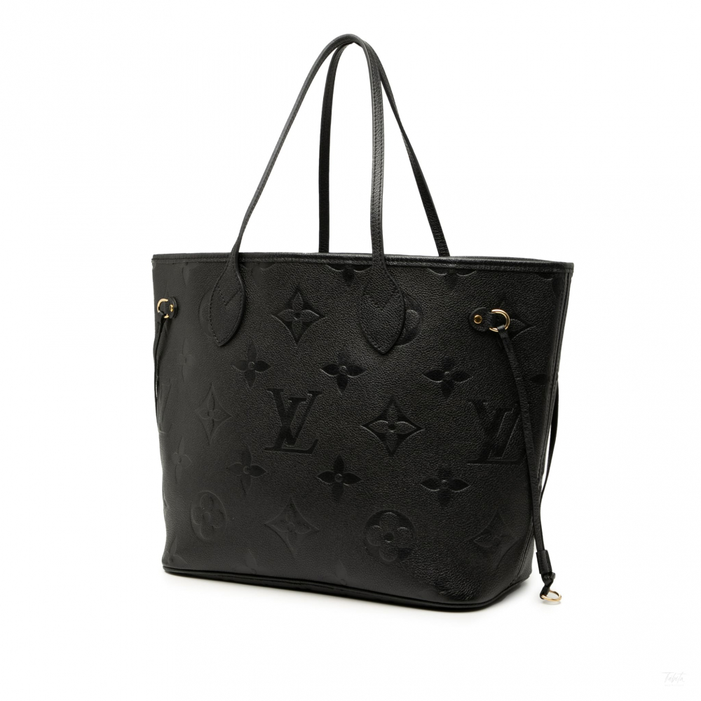 Louis Vuitton Neverfull Leather Empreinte Shopper Shoulder Bag Giant monogram