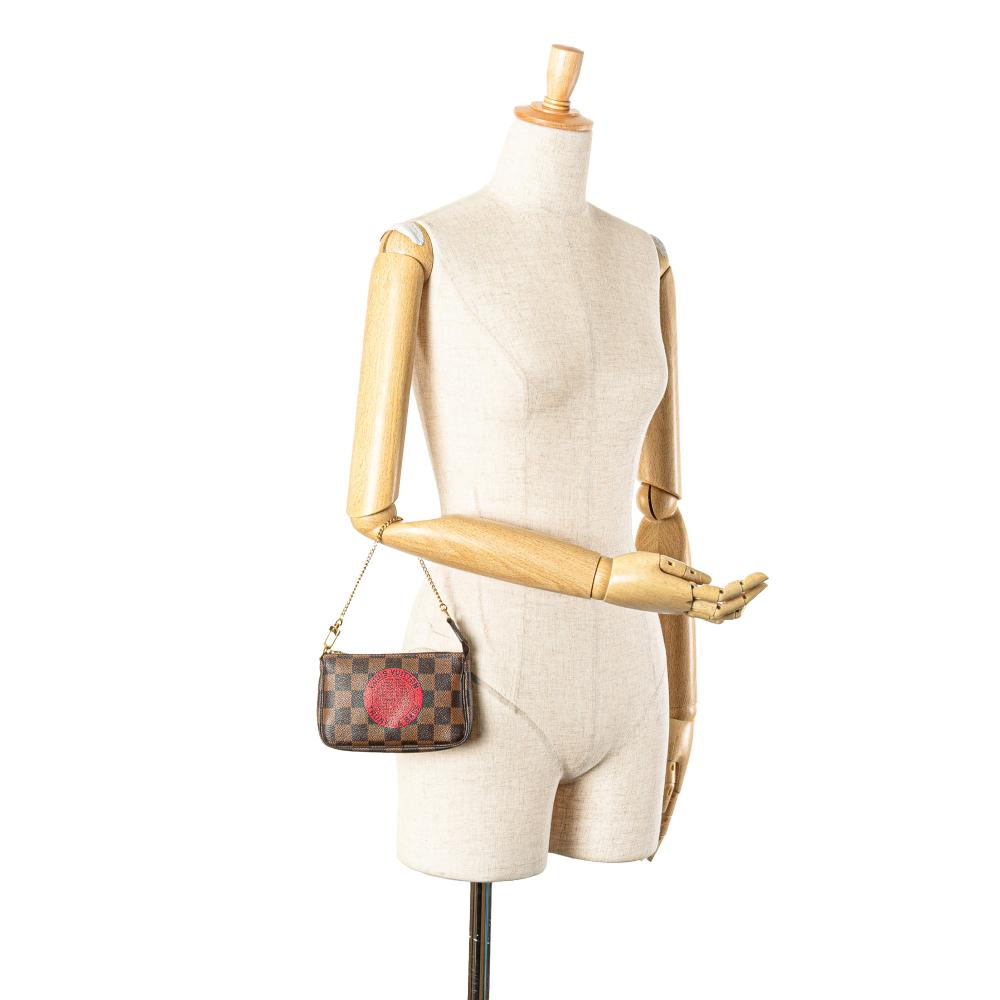 Louis Vuitton Brown Damier Ebene Trunks and Bags Mini Pochette Accessoires France