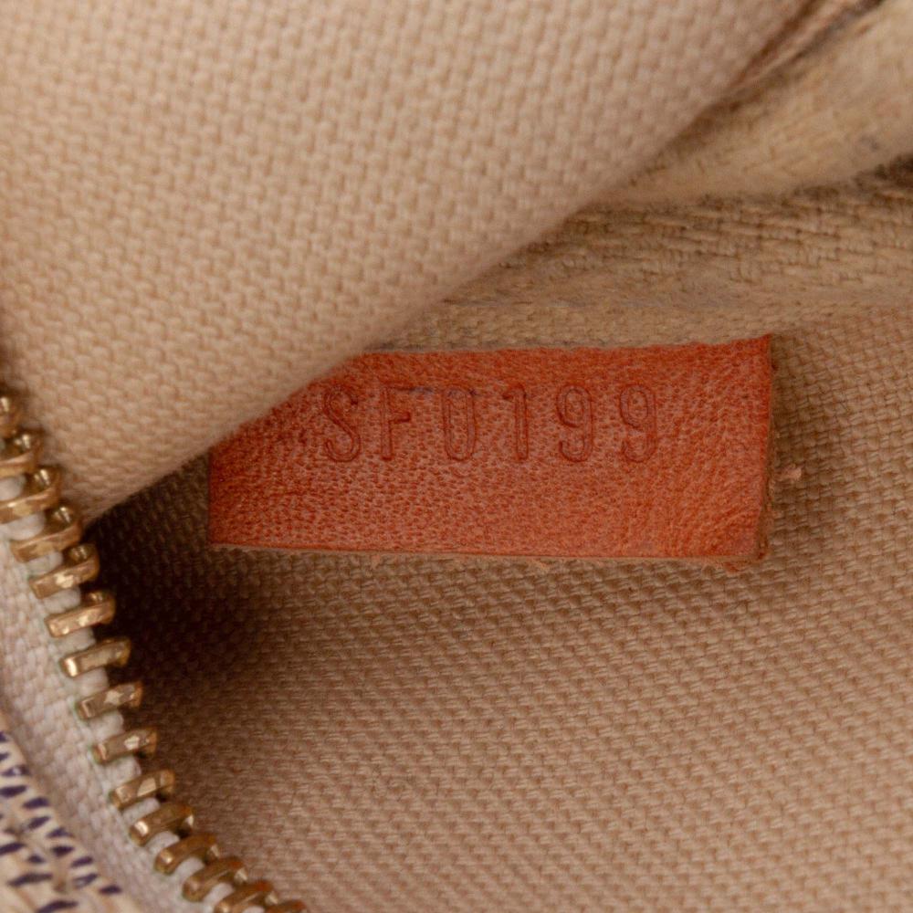 Louis Vuitton B Louis Vuitton White Damier Canvas Canvas Damier Azur Mini Pochette Accessoires France