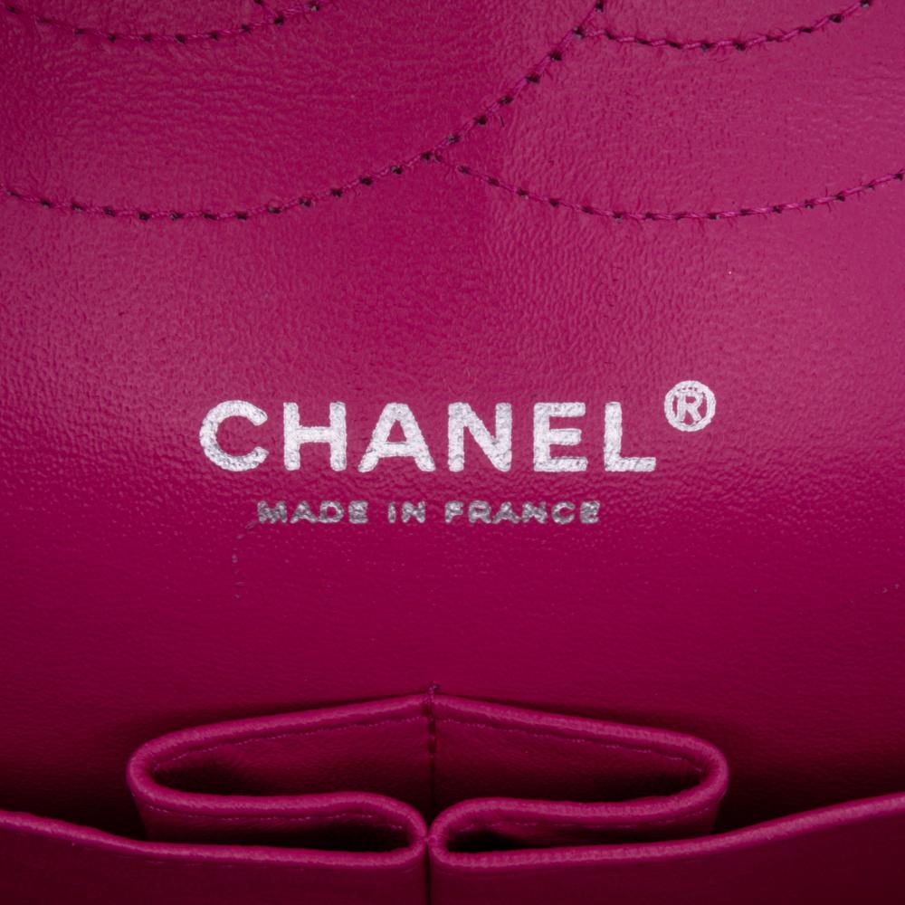 Chanel B Chanel Pink Hot Pink Caviar Leather Leather Jumbo Classic Caviar Double Flap France