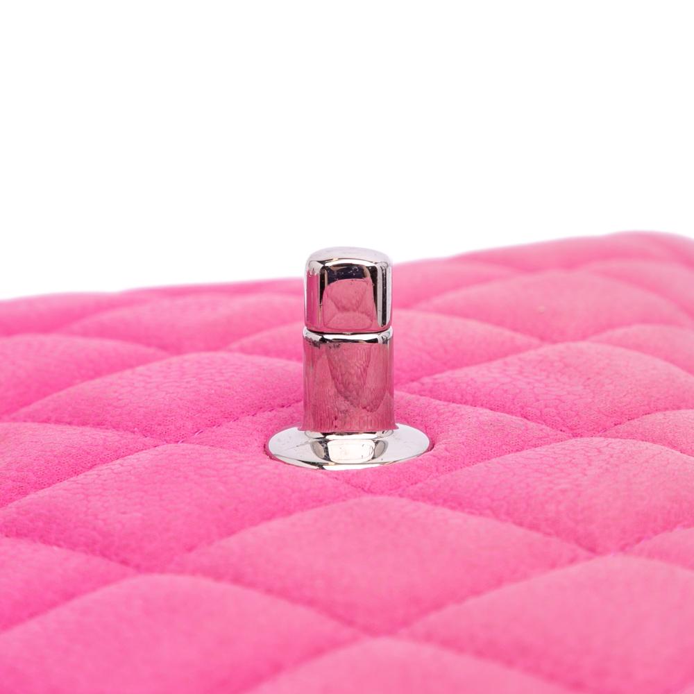 Chanel B Chanel Pink Hot Pink Caviar Leather Leather Jumbo Classic Caviar Double Flap France