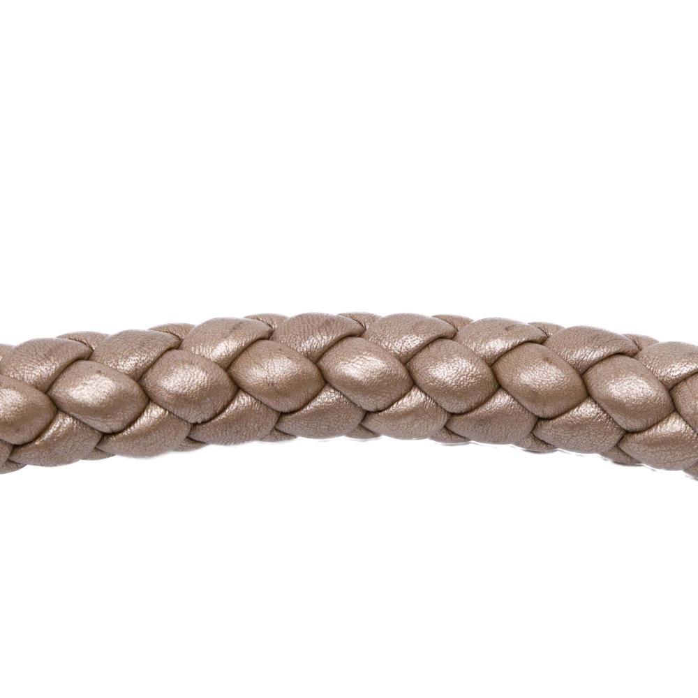 Gucci B Gucci Brown Beige with Gold Canvas Fabric GG Bella Flap Satchel Italy