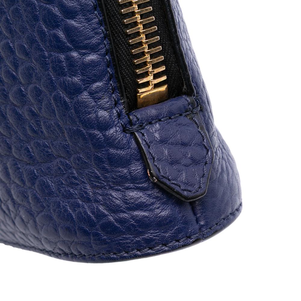 Burberry B Burberry Blue Calf Leather Harrogate Crossbody Italy