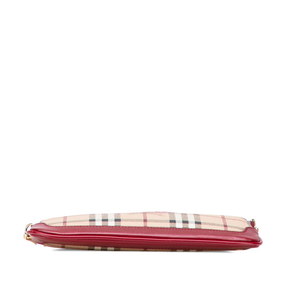 Burberry AB Burberry Brown Beige Coated Canvas Fabric Haymarket Check Peyton Crossbody China