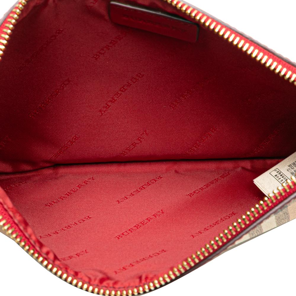 Burberry AB Burberry Brown Beige Coated Canvas Fabric Haymarket Check Peyton Crossbody China