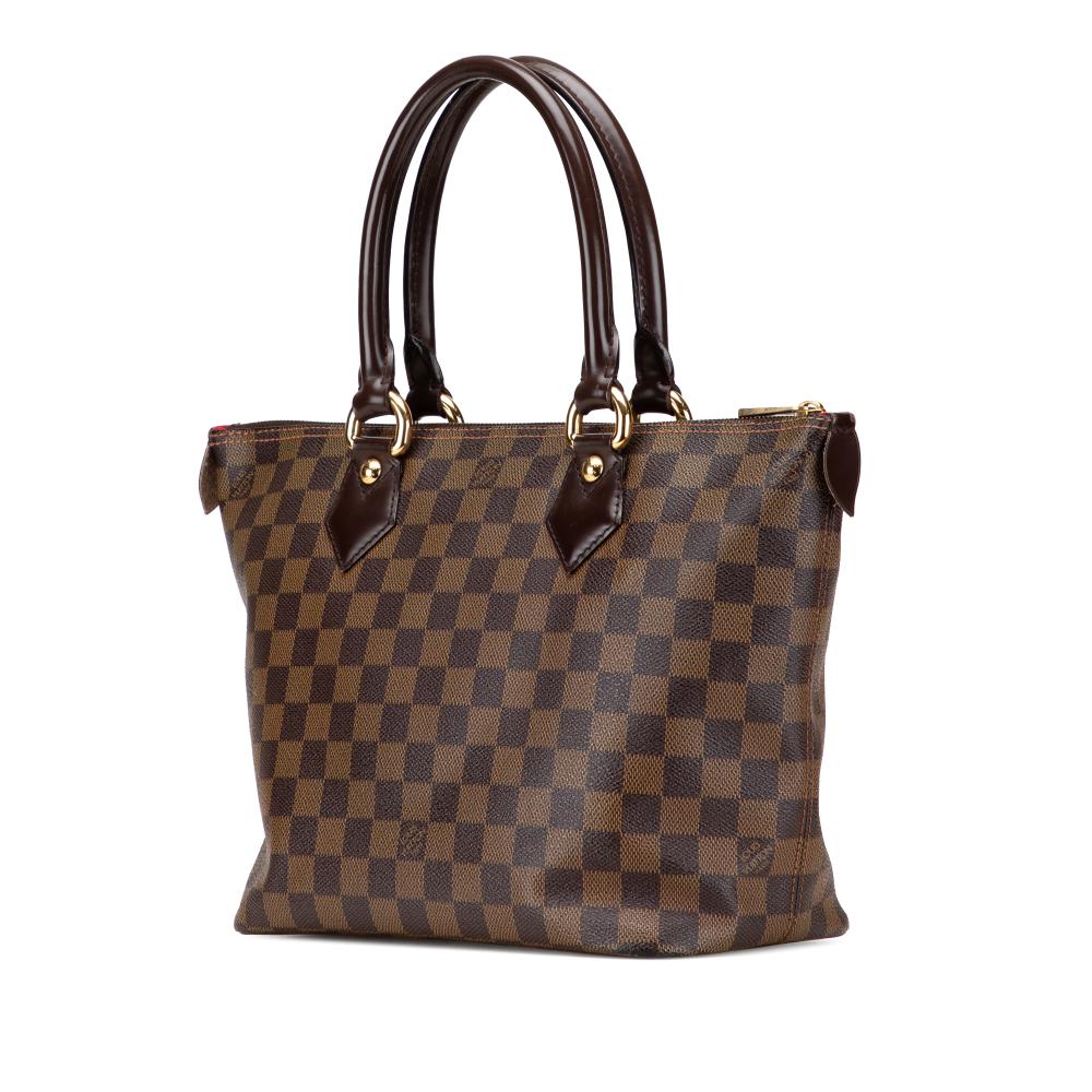 Louis Vuitton B Louis Vuitton Brown Damier Canvas Canvas Damier Ebene Saleya PM France