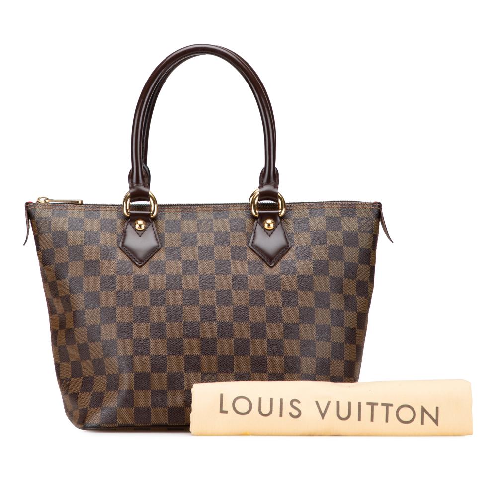 Louis Vuitton B Louis Vuitton Brown Damier Canvas Canvas Damier Ebene Saleya PM France