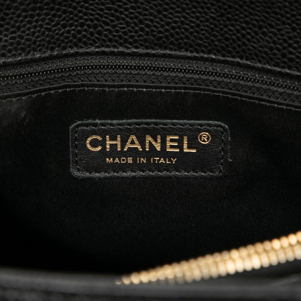 Chanel B Chanel Black Caviar Leather Leather Caviar Grand Shopping Tote Italy