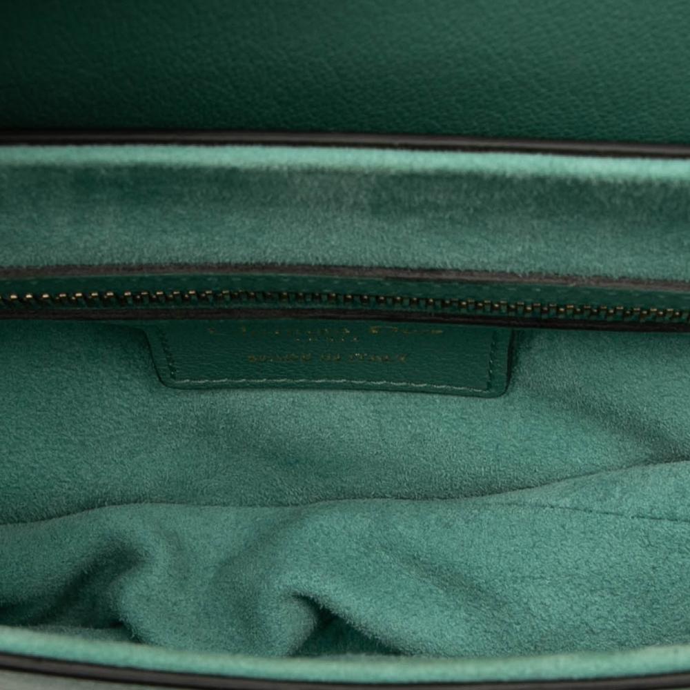 Christian Dior B Dior Green Light Green Calf Leather Saddle Bag Italy