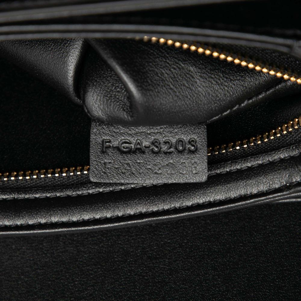 Celine B Celine Black Calf Leather Classique Shiny skin Triomphe Crossbody Italy