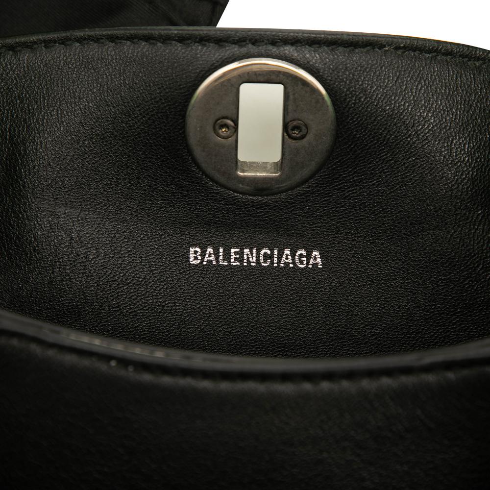 Balenciaga B Balenciaga White Calf Leather Flap Scarf XS Italy