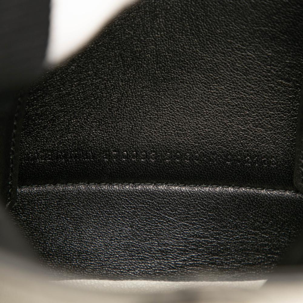 Balenciaga B Balenciaga White Calf Leather Flap Scarf XS Italy