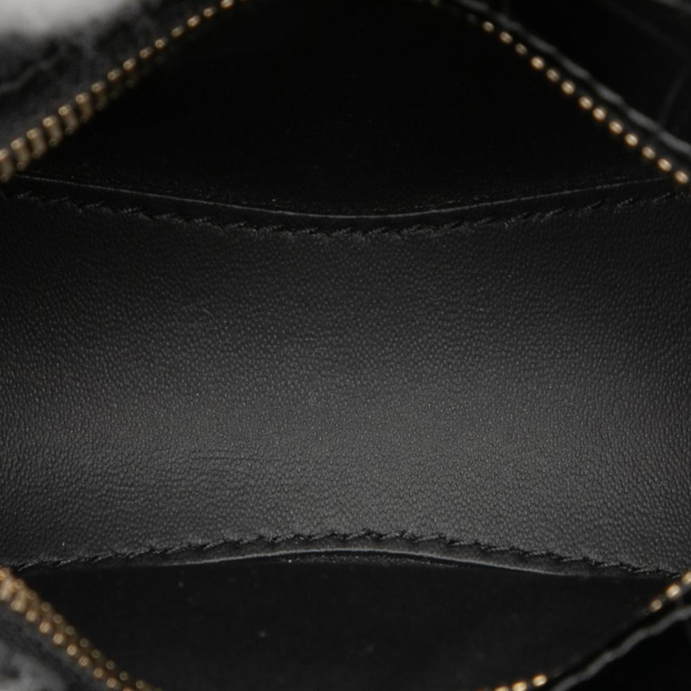 Balenciaga AB Balenciaga Black Calf Leather Super Nano Croc Embossed skin Neo Classic City Italy