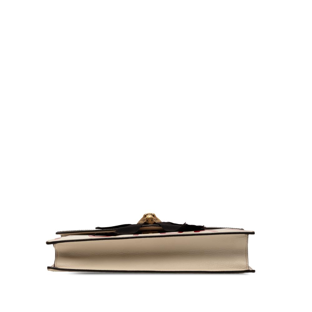 Gucci B Gucci Brown Light Beige Calf Leather Osiride Top Handle Flap Italy