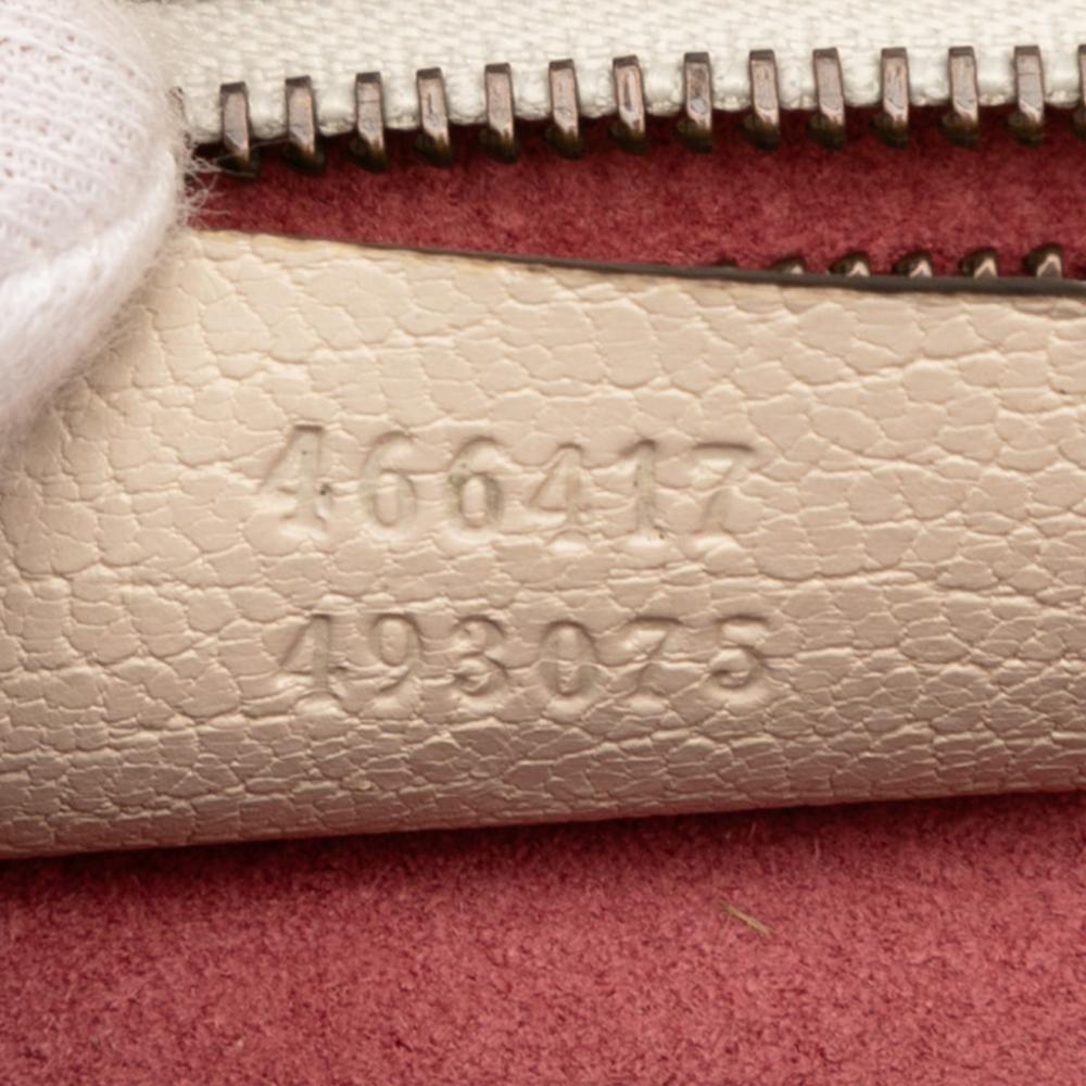 Gucci B Gucci Brown Light Beige Calf Leather Osiride Top Handle Flap Italy