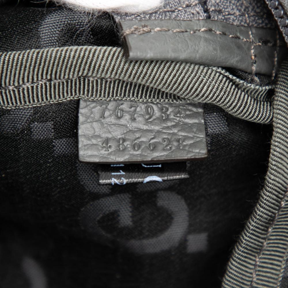 Gucci AB Gucci Gray Nylon Fabric GG Ripstop Belt Bag Italy