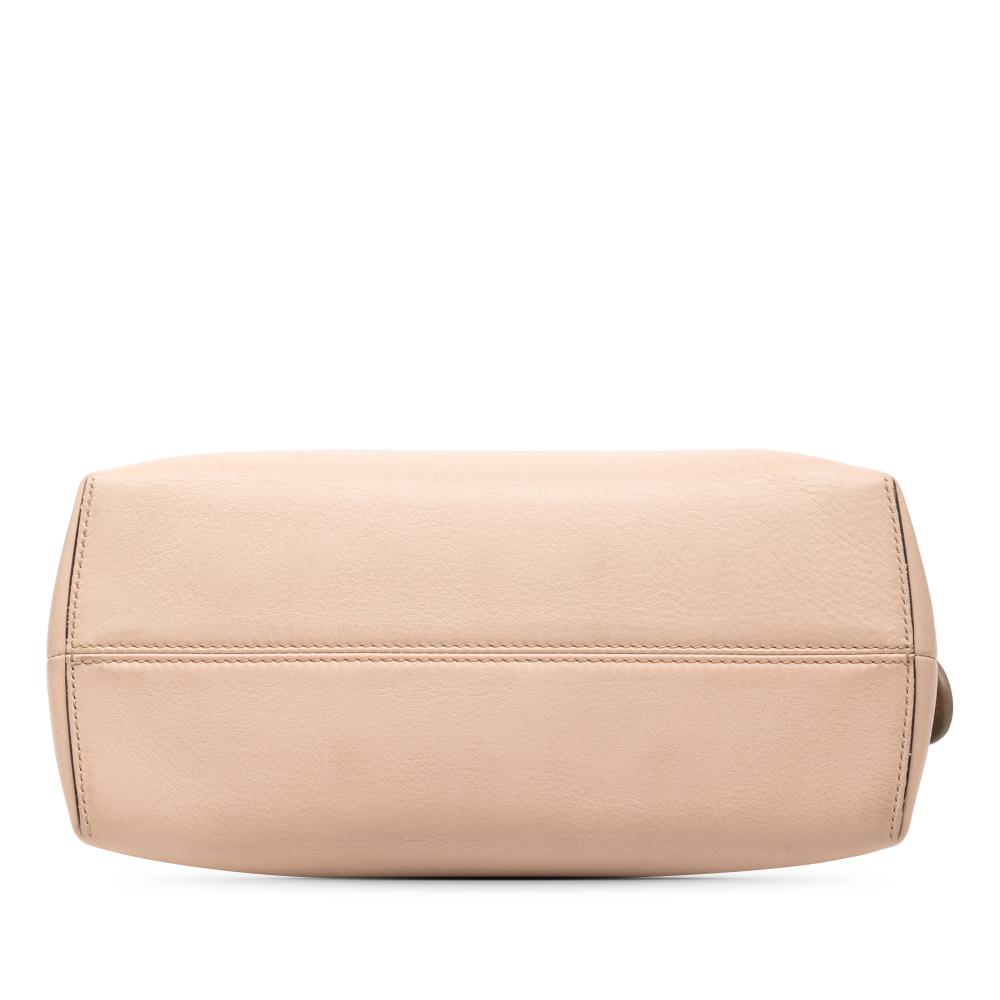 Fendi B Fendi Brown Nude Calf Leather Medium Bicolor By The Way Satchel Italy