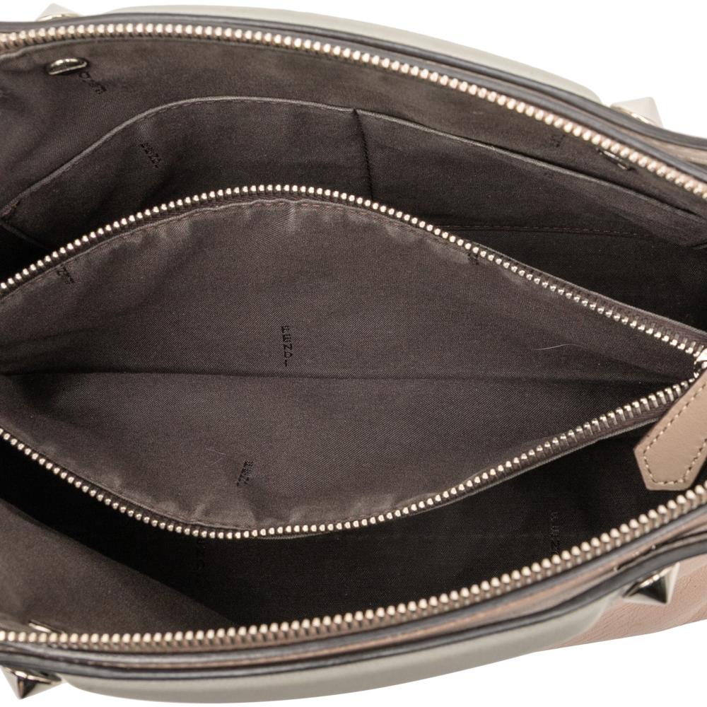 Fendi B Fendi Brown Nude Calf Leather Medium Bicolor By The Way Satchel Italy